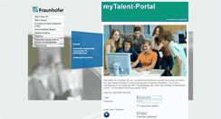 Desktop Screenshot of mytalent-portal.de